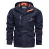 Herenjassen Jas Halflange casual outdoorcapuchon voor heren Grote maten ademend gevechtsjack Lente en herfst Afneembare kap Kleding 230808