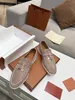 Loro Piana Shoes أحذية غير رسمية للرجال LP Lp Roafers Flat Low Top Suede Cow Leather Oxfords Moccasins Walk Comfor