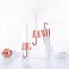 Botellas de almacenamiento Tubo de lápiz labial vacío Tubos de brillo de labios Envases de esmalte en forma de paraguas Botella cosmética recargable DIY Brillo de labios