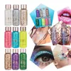 Corps paillettes Gel yeux ongles cheveux visage autocollants longue durée holographique pour les femmes maquillage décoration fête 230808