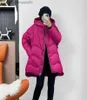 Women's Leather Faux Leather Women's medium length thick winter suit Women's wearable down jacket New hoodie Lloose Suitable for Korean version warm jacket Z230809