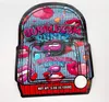 Backpack shape empty 3.5g white bubblegum gelato bag papypa cake packing bags Zipper sealed bag