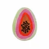 Inyahome Passion Fruit Shaped Tapijt Cartoon Badmat Gebied Tapijt Antislip Badkamer Deurmat voor Badkamer Keuken voor Kid's Slaapkamer HKD230809