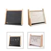 Jewelry Pouches Wooden Rings Display Stand Tray 10 Slots Flannel Lining Vertical Storage Rack Holder For Studs Countertop Show Dresser