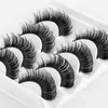 4Pairs/Set rzęsy D Curl Rosyjskie rzęsy 3D Faux Norka rzęs wielokrotnego użytku Puszysty rosyjski pasek rzęs Extensiony E431