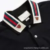 Men's Polos designer The correct version of Gujia's short-sleeved clothes, g's T-shirt decorated with striped ribbon, tiger's head polo shirt, star's same style 4EI8