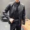 Men's Jackets Men Slim Autumn Brand 2023 Causal Vintage Leather Jacket Coat Spring Outfit Design Motor Biker Pocket PU 230808