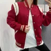 Mens Jackets Classics Baseball Jacket Män kvinnor äkta läder ull svartvitt lapptäcke mode högkvalitativa kläder unisex 230809