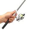 Rod Reel Combo Mini Pen Compappible Fishing Outdoor 1M 1 4M 1 6M Telescopic 4 3 1 Gear Ratio Spinning 230809