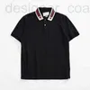 Men's Polos designer The correct version of Gujia's short-sleeved clothes, g's T-shirt decorated with striped ribbon, tiger's head polo shirt, star's same style 4EI8