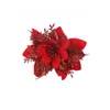 Decorative Flowers Christmas Flower Artificial Decoration Heads Farmhouse Ornaments