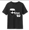 T-shirt pour hommes et femmes Funny Karls Casual Tee Hommes Mode Coton T-shirts Imprimer Court O-cou Régulier 20258T-shirts pour femmes TAILLE S-XXXXXL