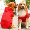 Vestuário para cães Outono e inverno Fleece Golden Retriever Bolso com zíper Suéter Grande Médio Pequeno Cães Gatos Roupas Artigos para animais de estimação