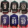 Phoenix''Coyotes''2021 Reverse Retro Purple 9 Clayton Keller 81 Phil Kessel Hockey Jerseys Vintage 97 Jeremy Roenick Phoenix Alternate Classic Black