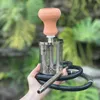 Przenośna hookah zestaw ze wszystkim 6 -calową shisha ze stali nierdzewnej z przezroczystym wazonem akrylowym dla narguile palenie rur Tobacco HKD230809