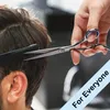 3-teilige Haarschneideschere, professionelle Haarschere, 6,7 Zoll, rechte Rasierklinge, Friseurschere, Salon-Haarschneideschere aus japanischem Edelstahl