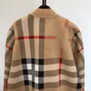 Moda de lujo Diseñador Cardigan Suéter Mujer Senior Plaid Clásico Ocio Otoño Invierno Mantener Cálido Cómodo Top S-3XL