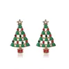 Stud Gioielli natalizi Orecchini da donna Albero Pupazzo di neve Cervo Babbo Natale Diamanti Orecchino In vendita Moda donna Drop Delivery Dhmfo