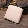 Estuches para joyas Estilo de iniciales personalizadas Caja de reloj de cuero real Paquete de cuatro Bolsa de almacenamiento con cremallera de viaje para el hogar al aire libre para hombres