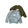 Kardigan niemowlę wiosenne swetra SWEATER LUSKIE KNITWEAR TOPS Cute Dimensional Cloud Hafdery dla dziewcząt Swetery maluch 230808