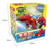 Transformation Toys Robots Est Min Gogo Dino ABS Deformation Car/Airplane Action Figures Rex/Ping/Viki/Tomo Transformation Dinosaur Toys for Kids Gift 230808