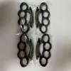 New ARIVAL Black alloy KNUCKLES DUSTER BUCKLE Male and Female Self-defense Four Finger Punches