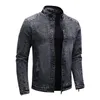 Vestes pour hommes automne et hiver veste en jean extensible hommes Plus polaire col montant mince jeune manteau décontracté