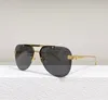 Randloze Pilot Ash Zonnebril Goud Metaal Donkergrijs Lens Heren Zomer Sunnies gafas de sol Sonnenbrille UV400 Brillen met Doos 3OJ9