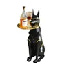 Decorative Objects Figurines 3D Home decor Doberman dog figurines Portable coffee corner table living room decoration Coffee Sofa Side 230809