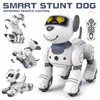 Animais elétricos/rc engraçados RC RC Stunho eletrônico Voice Command Programmable Touch-sense Music Song Robot Dog for Children's Toys 230808