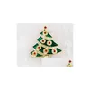 Spille Spille Nuovi arrivi Natale Donna Pin 12 Stile Babbo Natale Stivali Bell Cane Ghirlanda Pupazzo di neve Albero Spilla per consegna goccia Jewe Dhm6H