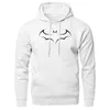 Heren Hoodies Vleermuis Print Effen Kleur Fleece Plus Dikke Sweatshirts Capuchon Stijl Trend Hoody 2023 Lente Herfst Casual Kleding