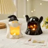 Decorative Objects Figurines Home Decor Accessories Holiday Gifts White Ceramic Ghost Figurine Candle Holder Ideas Art Gift Office Wax Candles Candlestick 230809