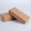 Long Kraft Paper Box Socks/Underwear Packaging Box, Retail Present Box With Cover White/Red/Brown/Black Cardboard Carton LX3010