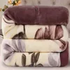 Couverture douce hiver couette pour lit imprimé Raschel vison jeter Double pleine reine taille Double moelleux chaud graisse épaissie 230809