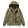 Men's Jackets 2023 Vintage Jacket Men Thick Warm Cashmere Liner Parka Male Outdoor Windbreaker Military Bomber Chaqueta Hombre M-6XL