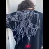 Męskie swetry męskie pulloczy Swetery Spider Paski graficzne damskie dzianiny streetwearne dziewiczy harajuku o szyi dzianinowy odzież 230808