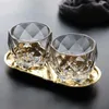 4/2pcs salloping at viski gözlükleri elmas kesim viski prizması kristal eski moda cam votka bardak chivas şarap kupası verre hkd230809