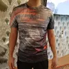 Camisetas masculinas tamanho grande camiseta impressão 3D respingo de tinta moda simples para todos os jogos top street decote redondo casual solto XXS-6XL