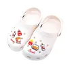 Charms MOQ 100PCS Smażone kurczak Hamburger COLA CLOG JIBZ 2D Soft Guma Decoration