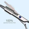 1pc髪の薄くしたハサミの髪を切るシアーズプロフェッショナルバーバー美容師のテクスチャリングサロンカミソリのエッジシザー日本のステンレス鋼