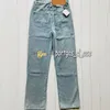 Pantaloni denim da donna ricamati Pantaloni jeans blu moda Jeans dritti stile street vintage Affascinanti pantaloni kaki rosa