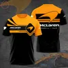 Llih 2023 Formula One Men's Fashion T-shirts F1 Racing Team Mclaren 3d Printed t Shirt Oversized Tracksuit Summer High Quality Clothing