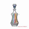 Italiensk Murano Design Crystal Whisky Wine Bottle Emamel Colored Glass Whisky Decanter Bar KTV Brandy Chivas Storage Container HKD230809