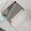 Fleurs simples avec porte-crayon Funda pour nouvel iPad Air 5e 4e génération 10.9 iPad Pro 11 10.2 8 9e Air3 pro10.5 10e étui HKD230809