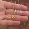 Hanger Kettingen Leuke Handtekening Ketting Voor Vrouwen Heren Roestvrij Stalen Ketting Mode Swift Fans Collares Para Mujer Gift