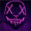 Maschera di Halloween Maschera illuminata a LED per Festival Cosplay Costume di Halloween Feste in maschera, Carnevale, Regali