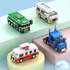 Transformation Toys Robots 8 1PCS City Series Building Build School Bus Camper Model Truck Ambulance Bricks Children Educational Assembly Assembly Toy Boy Gift 230808