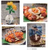 Inne zabawki mini bloki dla dzieci budowanie cegieł Chińskie jedzenie owłosiono kraby homarowe dekoracje domowe prezent 1945 19 230809