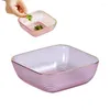 Plates Snack Serving Tray Fruit Vegetable Dish Bowl Storage Organizer For Portable Appetizer Tra